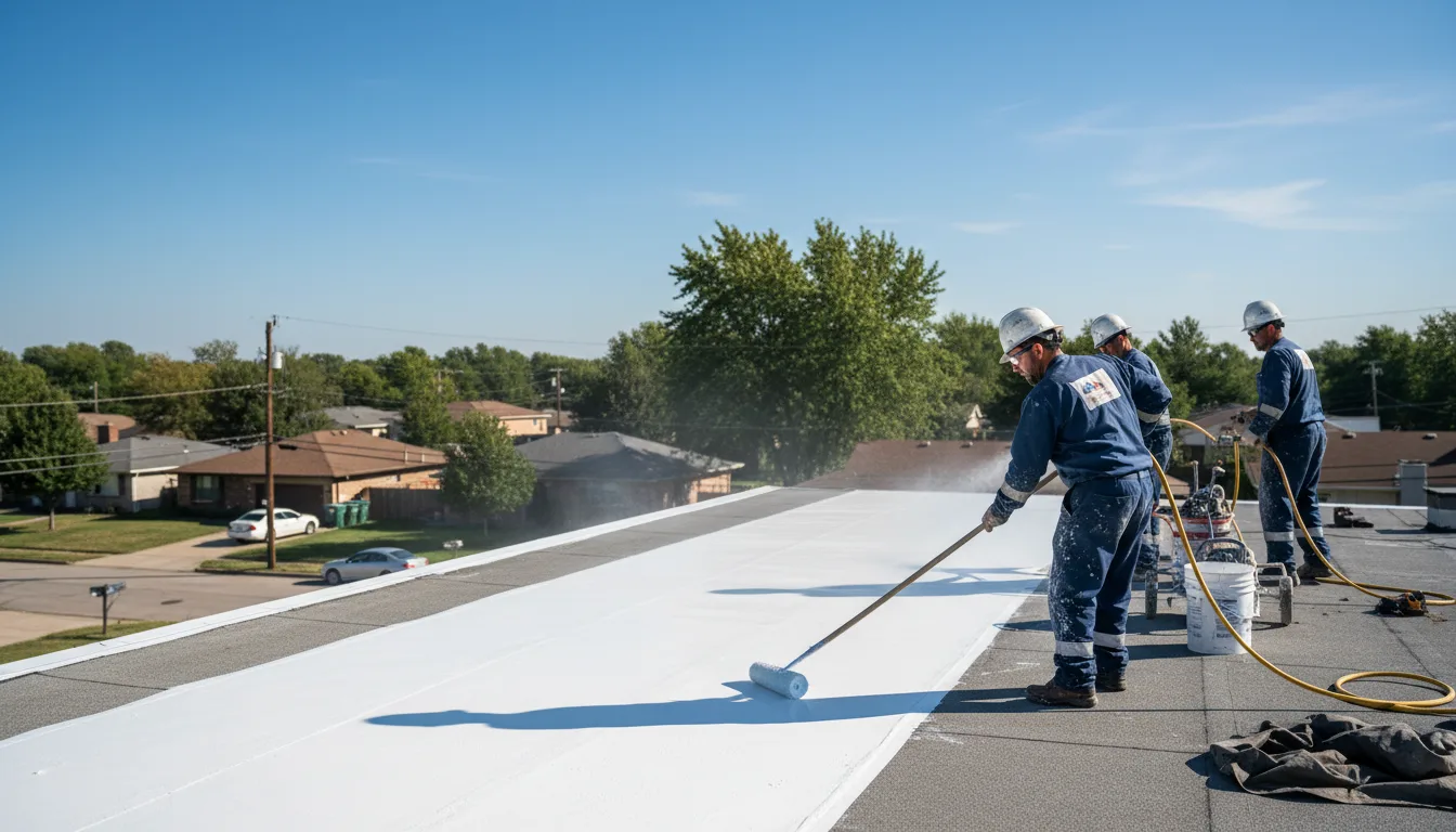 Commercial roof coating in Vinton, OH near me